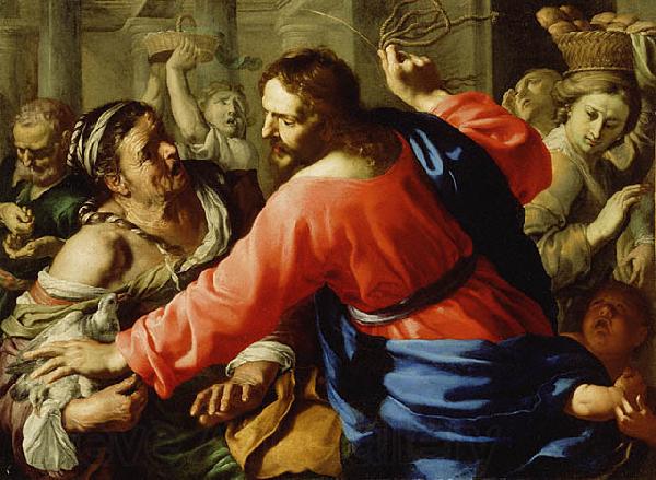 Bernardino Mei Christ Cleansing the Temple France oil painting art